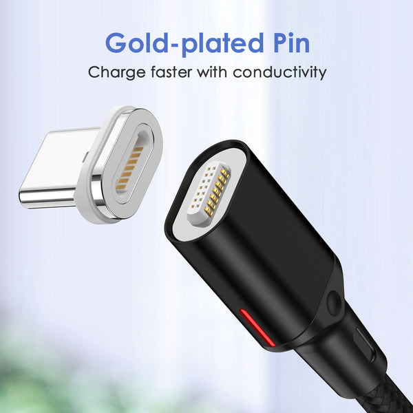 Forever Core 3in1 magnetic cable USB - Lightning + USB-C + microUSB 1,0 m black 20W