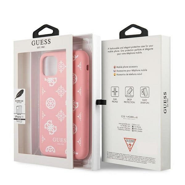Guess case for iPhone 12 Pro Max 6,7&quot; GUHCP12LLSPEWPI pink hard case Peony Collection