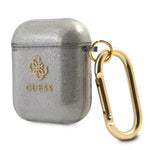 Guess case for Airpods GUA2UCG4GK black Glitter Collection