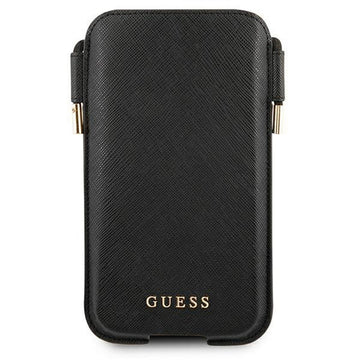Guess smartphone purse 6,1&quot; GUHCP12MSAPSBK black Saffiano