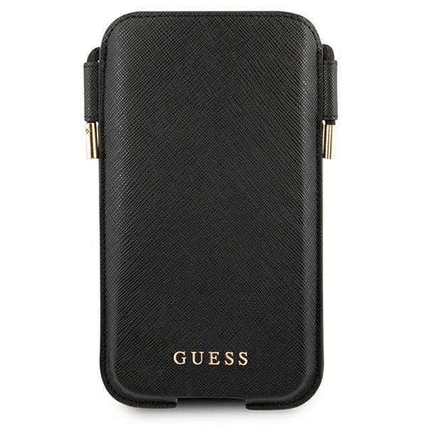 Guess smartphone purse 6,1&quot; GUHCP12MSAPSBK black Saffiano