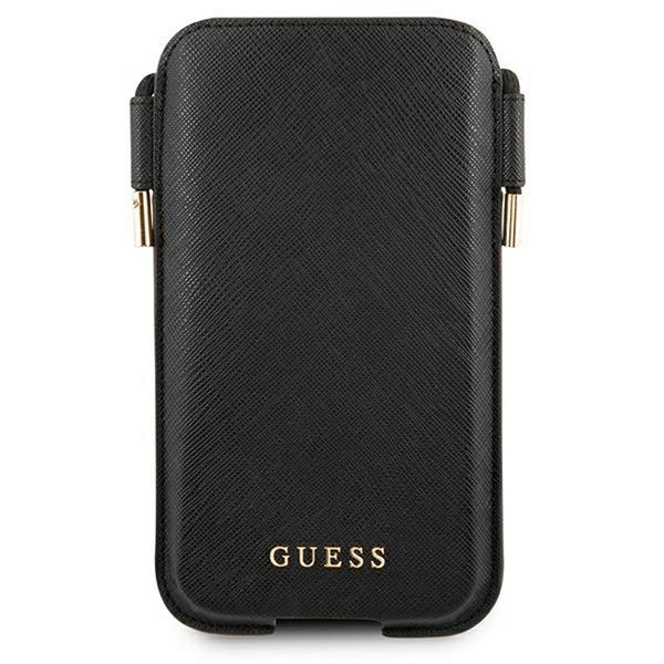 Guess smartphone purse 6,7&quot; GUHCP12LSAPSBK black Saffiano