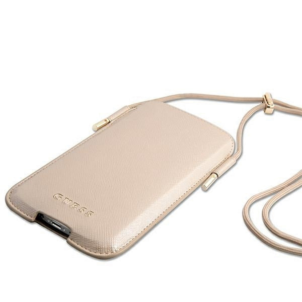 Guess smartphone purse 6,7&quot; GUHCP12LSAPSLG gold Saffiano