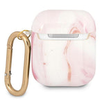 Guess case for AirPods GUA2UNMP pink Marble Collection
