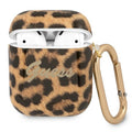 Guess case for AirPods GUA2USLEO gold Leopard Collection