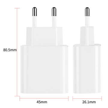 Maxlife MXTC-05 PD + QC charger 1x USB-C 1x USB 20W white