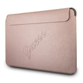 Guess sleeve GUCS13PUSASPI 13&quot; pink Saffiano Script