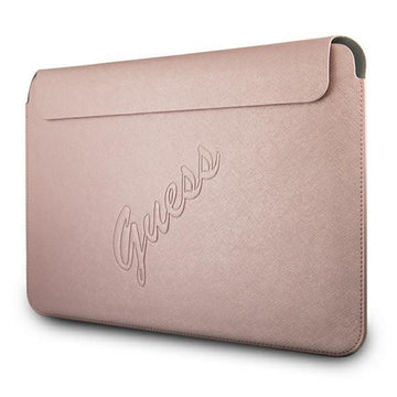 Guess sleeve GUCS13PUSASPI 13&quot; pink Saffiano Script