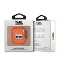 Karl Lagerfeld case for Airpods KLA2UCHFO orange Choupette