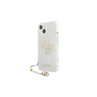 Guess case for iPhone 13 Mini 5,4'' GUHCP13SKS4GGO transparent hard case 4G Gold Charms Collection