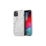 Guess case for iPhone 13 Mini 5,4'' GUHCP13SPCUMAWH white hard case Marble