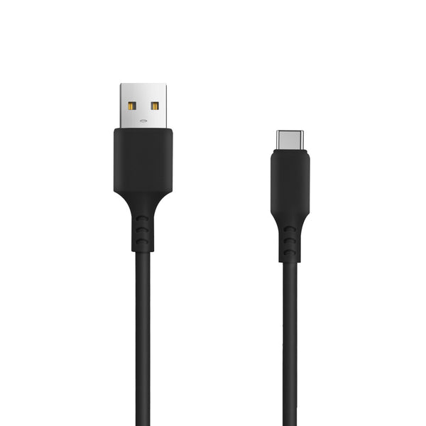 Setty charger 1x USB 2,4A black + USB-C cable 1,0 m NEW