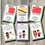 Countries Flash Cards - Asia