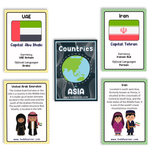 Countries Flash Cards - Asia