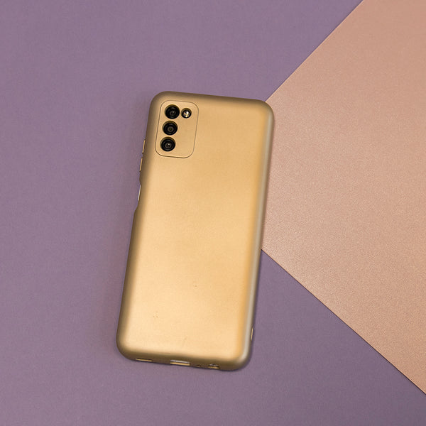 Metallic case for Samsung Galaxy A03S gold