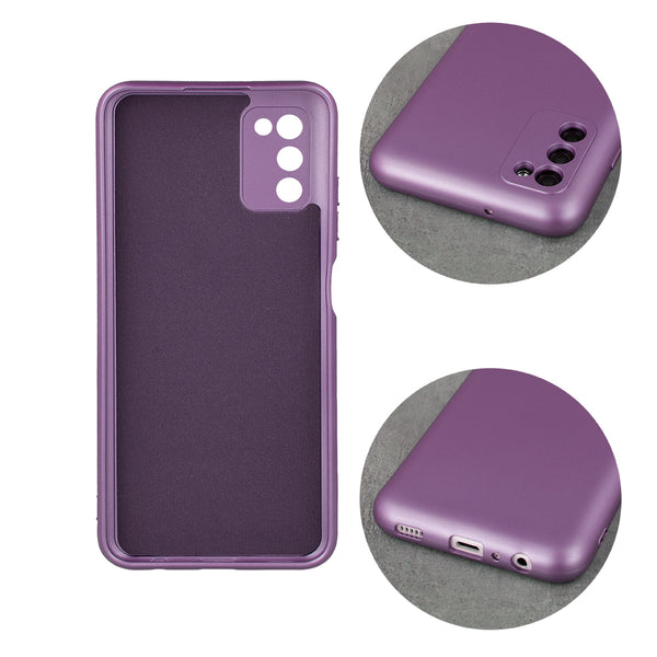 Metallic case for Samsung Galaxy A03S violet