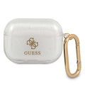 Guess case for AirPods Pro GUAPUCG4GT transparent Glitter Collection