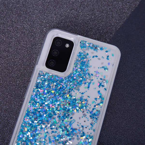 Liquid Sparkle TPU case for Samsung Galaxy A72 4G / A72 5G blue