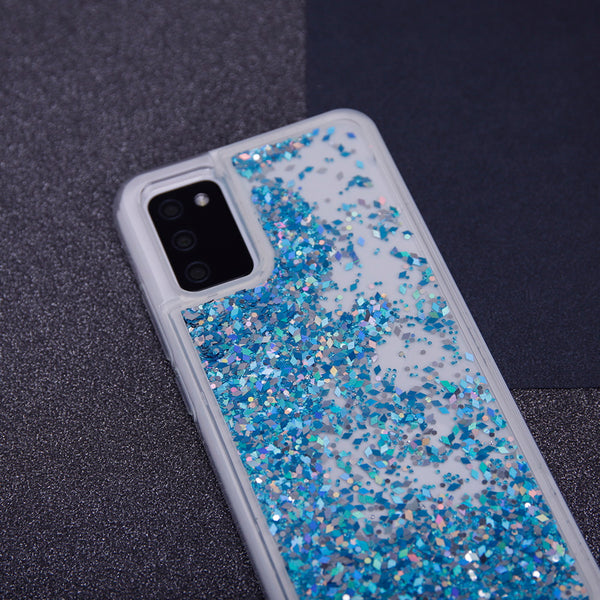 Liquid Sparkle TPU case for Samsung Galaxy A42 5G blue