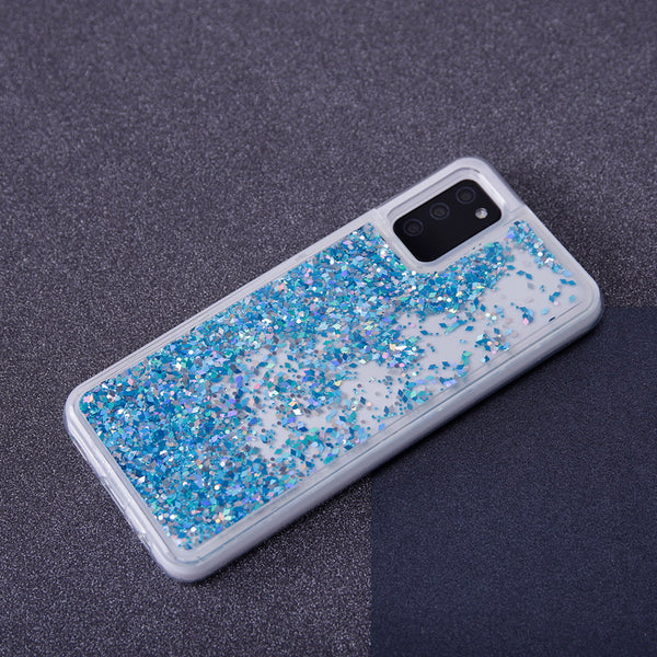 Liquid Sparkle TPU case for Samsung Galaxy A32 4G blue