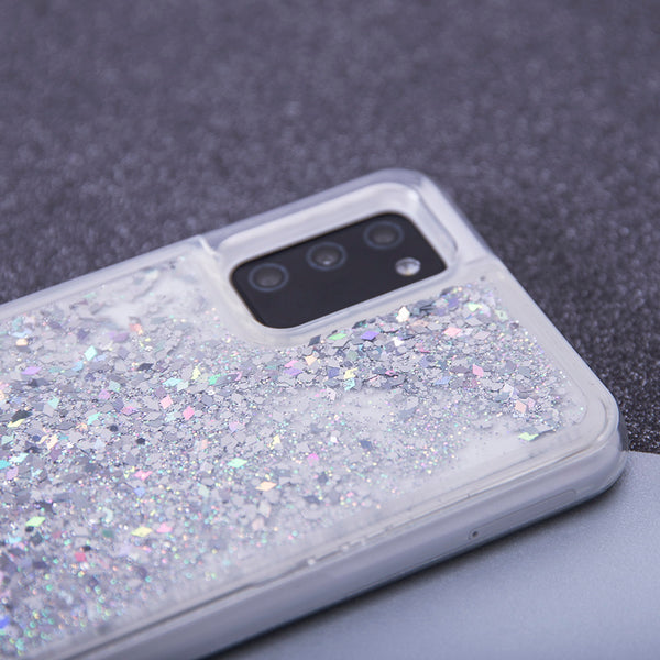 Liquid Sparkle TPU case for Samsung Galaxy A03S EU silver