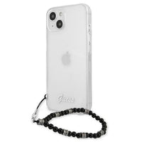 Guess case for iPhone 13 Pro Max 6,7&quot; GUHCP13XKPSBK Transparent hard case Black Pearl