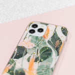 Gold Glam case  for iPhone XR Flowerbed