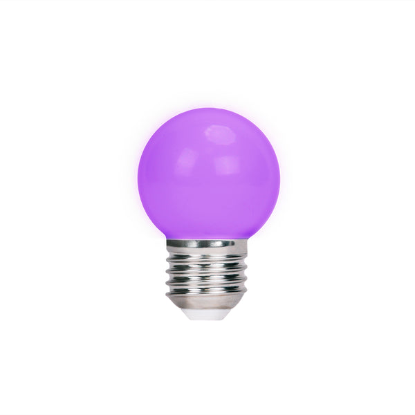 LED Bulb E27 G45 2W 230v purple 5pcs Forever Light