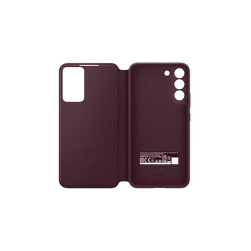 Samsung Clear View Cover for Galaxy S22 Plus burgundy