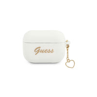 Guess case for Airpods Pro GUAPLSCHSH white Silicone Heart Charm