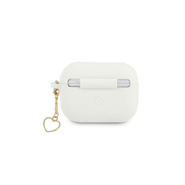Guess case for Airpods Pro GUAPLSCHSH white Silicone Heart Charm