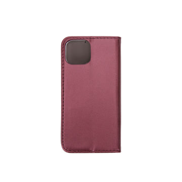 Smart Magnetic case for iPhone 13 Mini 5,4&quot; burgundy