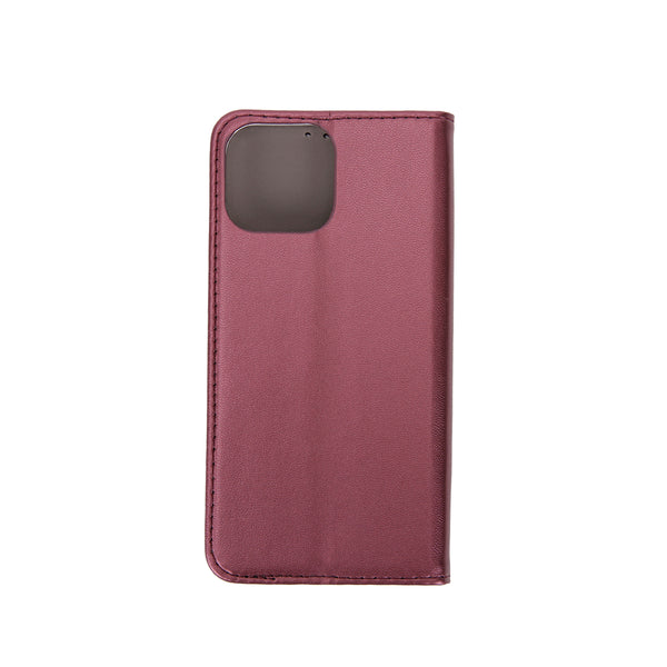 Smart Magnetic case for iPhone 13 Pro Max 6,7&quot; burgundy