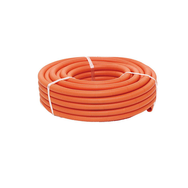 25 Meter Roll Corrugated Conduit Heavy Duty Orange