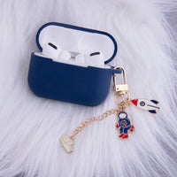 Case for Airpods 3 dark blue with pendant