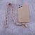 Fancy neck strap for phones weave pink