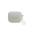 Guess case for Airpods Pro GUAPLSC4EG grey Logo 4G Charm