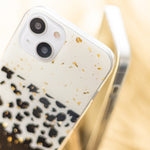 Gold Glam case for Samsung Galaxy A13 4G leopard print 1