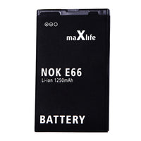 Maxlife battery for Nokia E66 / E75 / C5 / 3120 / BL-4U 1250mAh