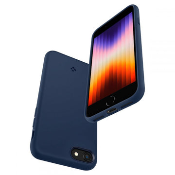 Spigen case Silicone Fit for iPhone 7 / 8 / SE 2020 / 2022 navy blue