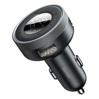 Baseus transmiter FM Enjoy Bluetooth MP3 car charger black