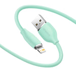 Baseus cable Jelly Liquid USB - Lightning 1,2 m 2,4A green