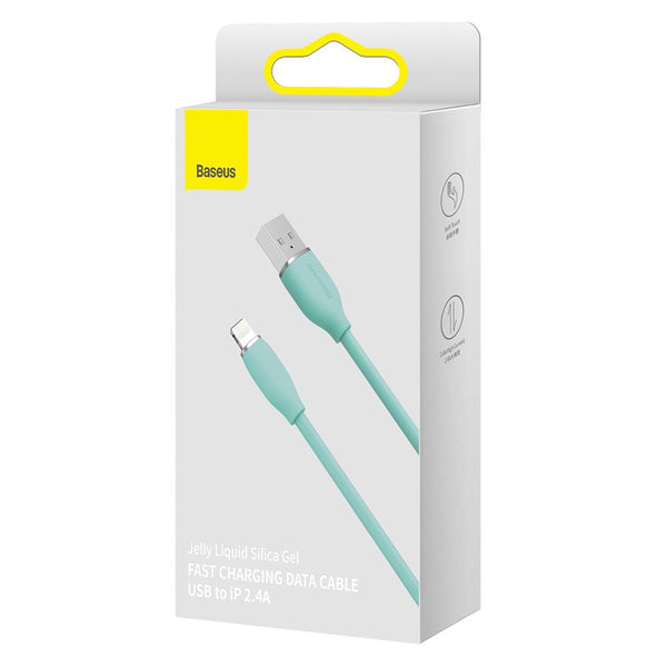 Baseus cable Jelly Liquid USB - Lightning 2 m 2,4A green