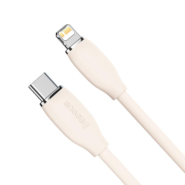 Baseus cable Jelly Liquid PD USB-C - Lightning 1,2 m pink 20W