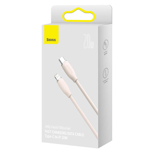 Baseus cable Jelly Liquid PD USB-C - Lightning 2 m pink 20W