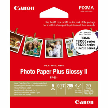 Glossy Photo Paper Canon Plus Glossy II 9 x 9 cm