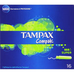 Pack of Tampons Tampax Compak Super (16 uds) (Refurbished A+)