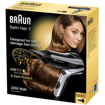 Fön Braun Satin Hair 7 HD710 Ionisch Schwarz 2200 W