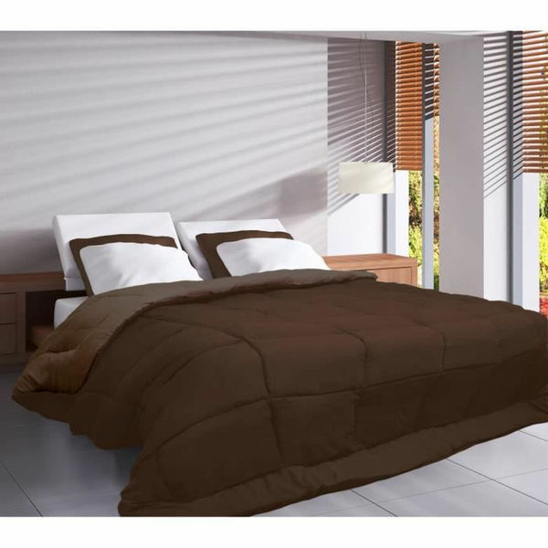 Duvet Poyet  Motte Calgary Moka Chocolate 200 x 200 cm 400 g /m²