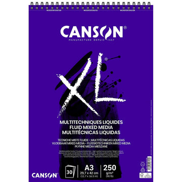 Drawing pad Canson XL Mix Media Paper White A4 30 Sheets 5 Units 300 g/m²